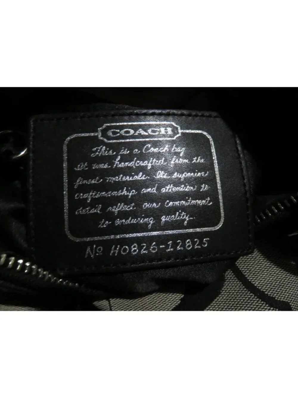 Coach 2008 Cursive Creed Limited Edition Signature Stripe Canvas & Leather Tote - Picture 4 of 9